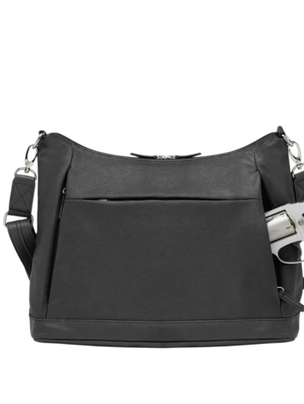 Woman's Black Large Light GunConcealed Carry Urban Shoulder/Crossbody Bag